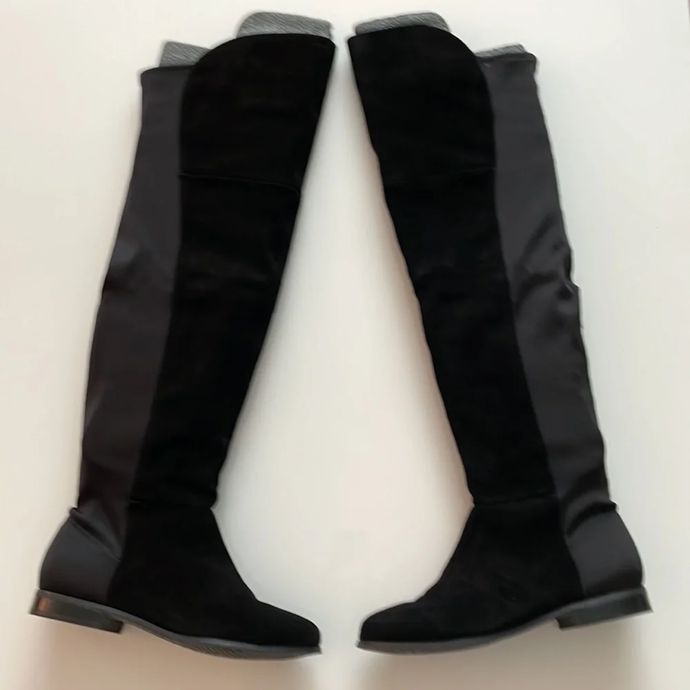 Riley Split Suede Over the Knee Boots